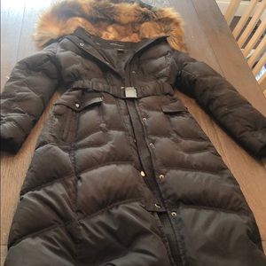 Black full length Puffer coat